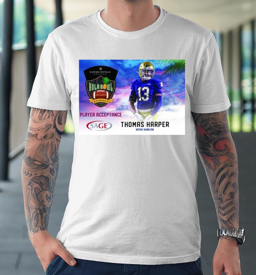 Hula Bowl 2024 Ncaa College Football Thomas Harper Premium T-Shirt