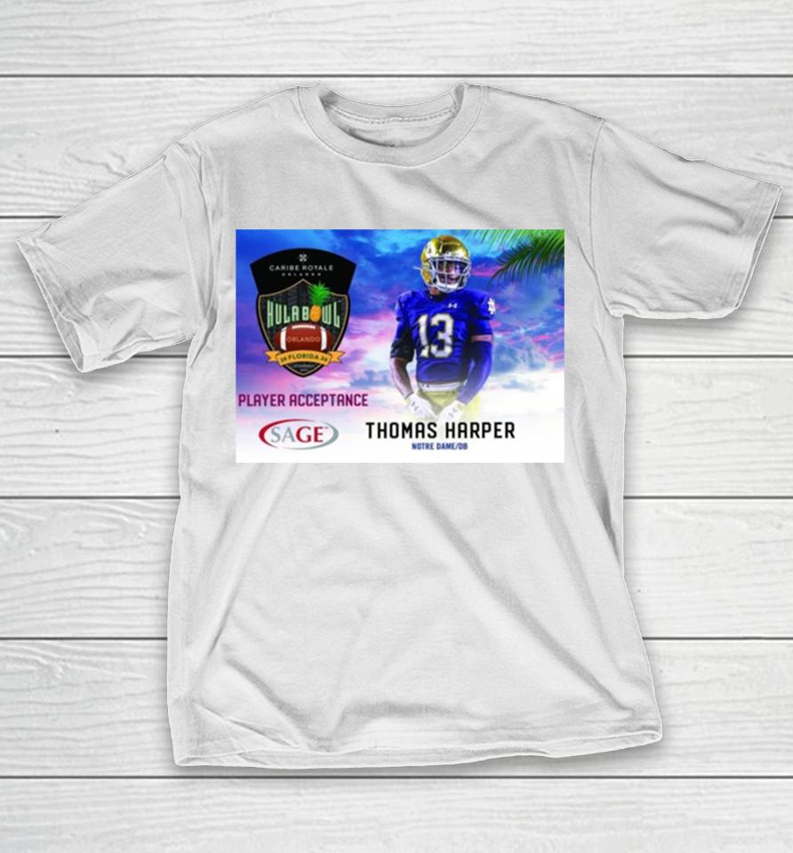 Hula Bowl 2024 Ncaa College Football Thomas Harper T-Shirt
