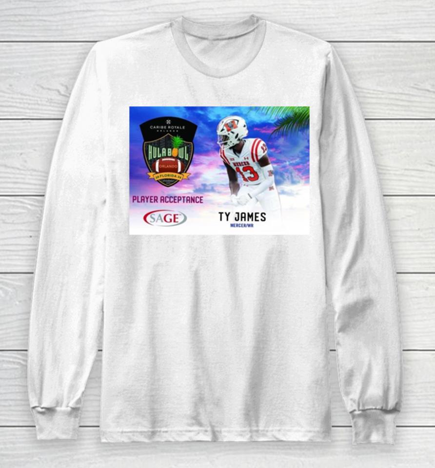Hula Bowl 2024 Ncaa College Football Ty James Long Sleeve T-Shirt