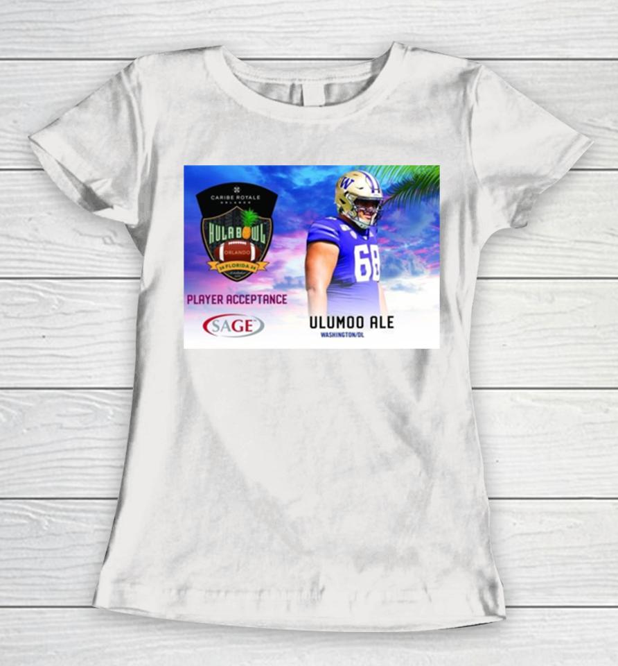 Hula Bowl 2024 Ncaa College Football Ulumoo Ale Women T-Shirt