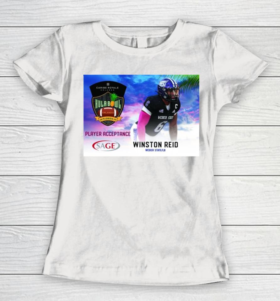 Hula Bowl 2024 Ncaa College Football Winston Reid Women T-Shirt