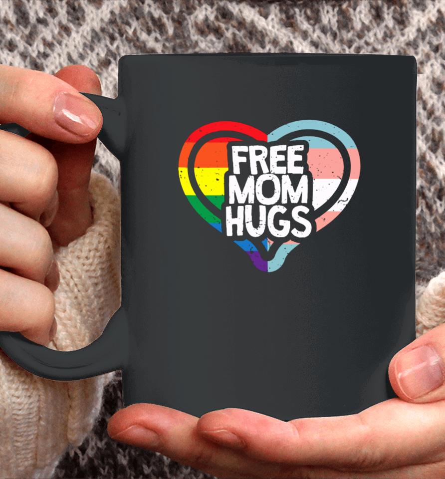 Humans Free Mom Hugs Pride Vintage Coffee Mug