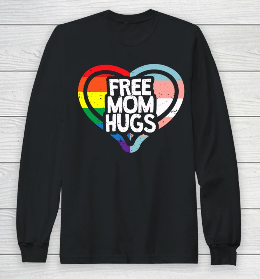 Humans Free Mom Hugs Pride Vintage Long Sleeve T-Shirt