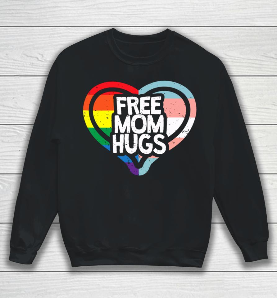 Humans Free Mom Hugs Pride Vintage Sweatshirt