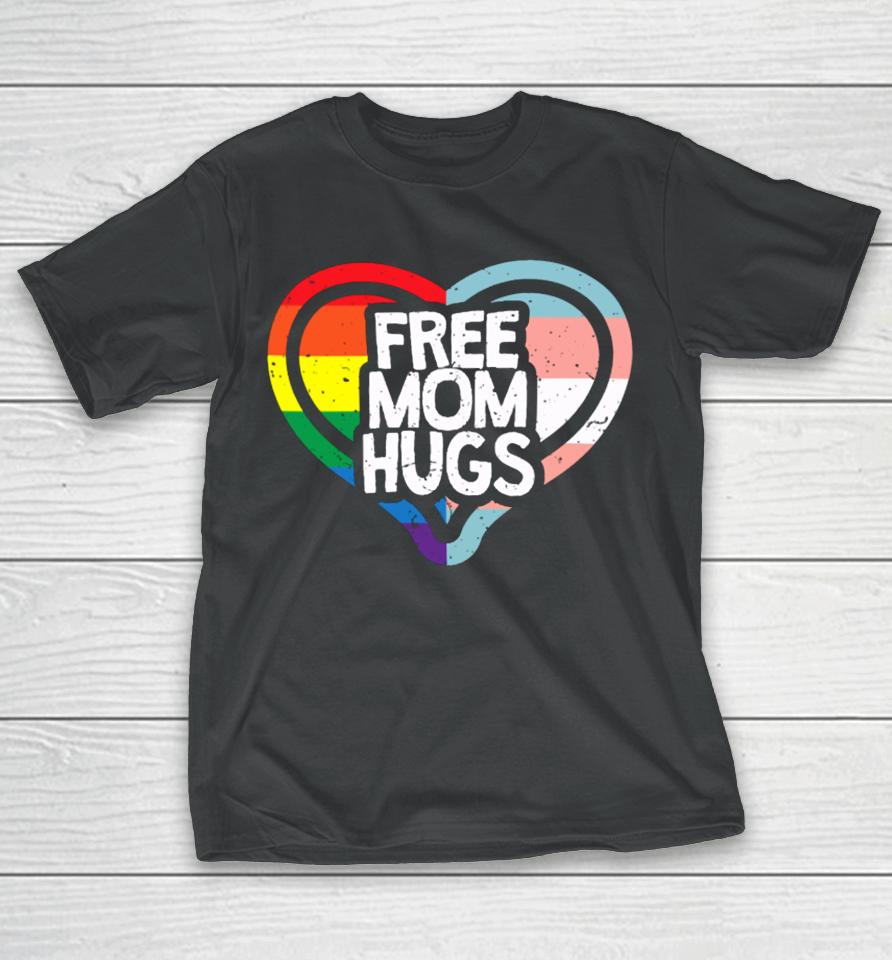 Humans Free Mom Hugs Pride Vintage T-Shirt