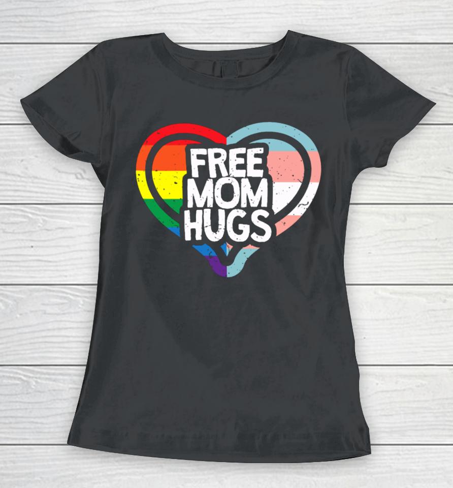 Humans Free Mom Hugs Pride Vintage Women T-Shirt