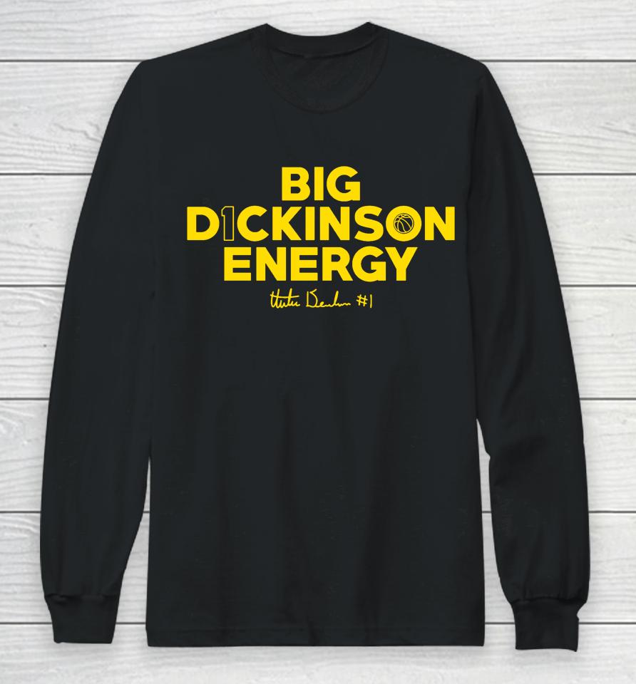 Hunter Dickinson X The Players Trunk Exclusive Big D1Ckinson Energy Long Sleeve T-Shirt