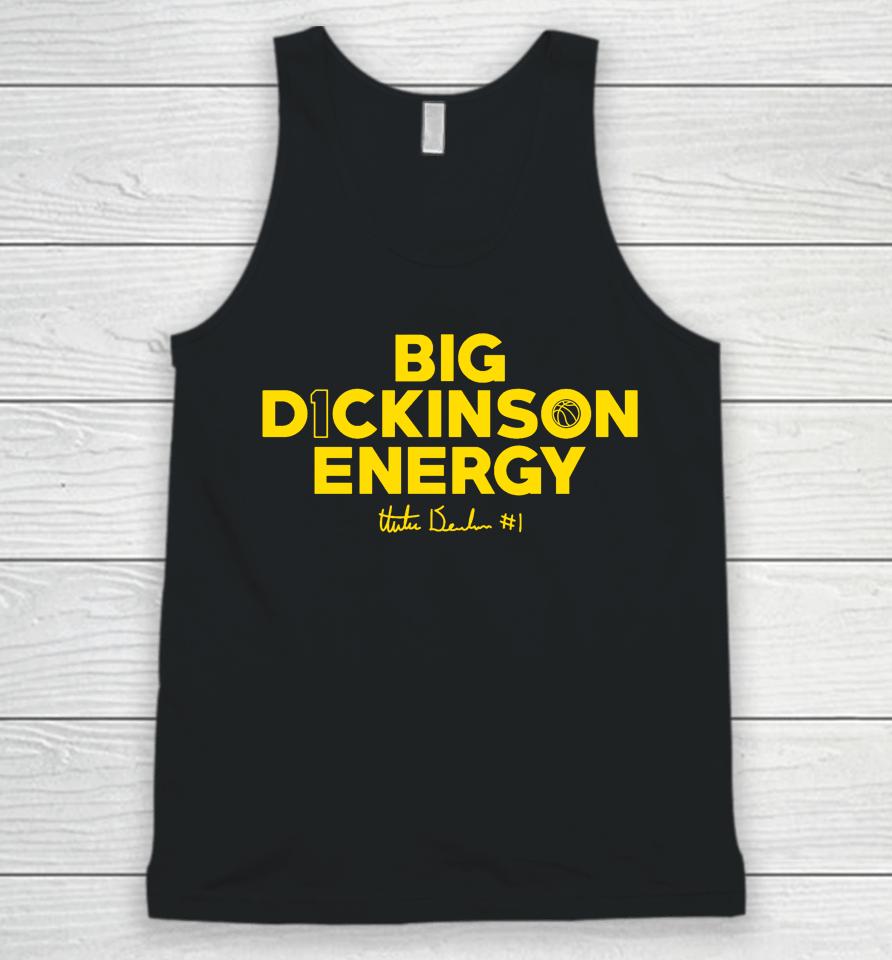 Hunter Dickinson X The Players Trunk Exclusive Big D1Ckinson Energy Unisex Tank Top
