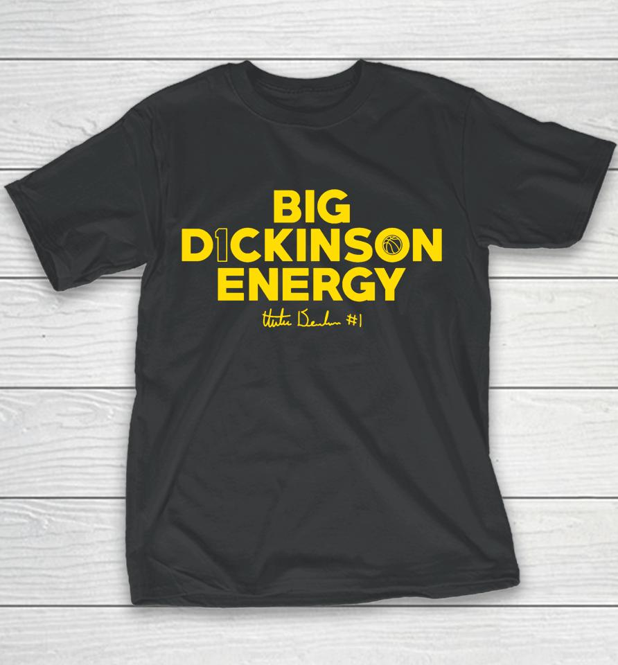 Hunter Dickinson X The Players Trunk Exclusive Big D1Ckinson Energy Youth T-Shirt