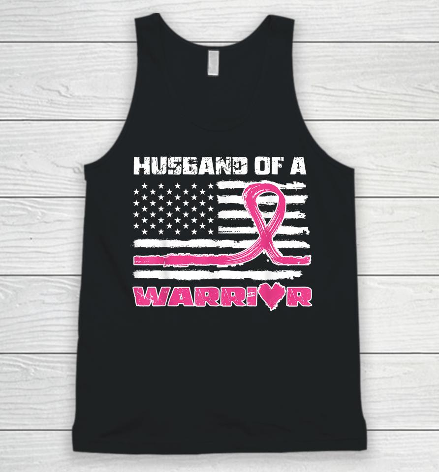 Husband Of A Warrior Breast Cancer Awareness Unisex Tank Top