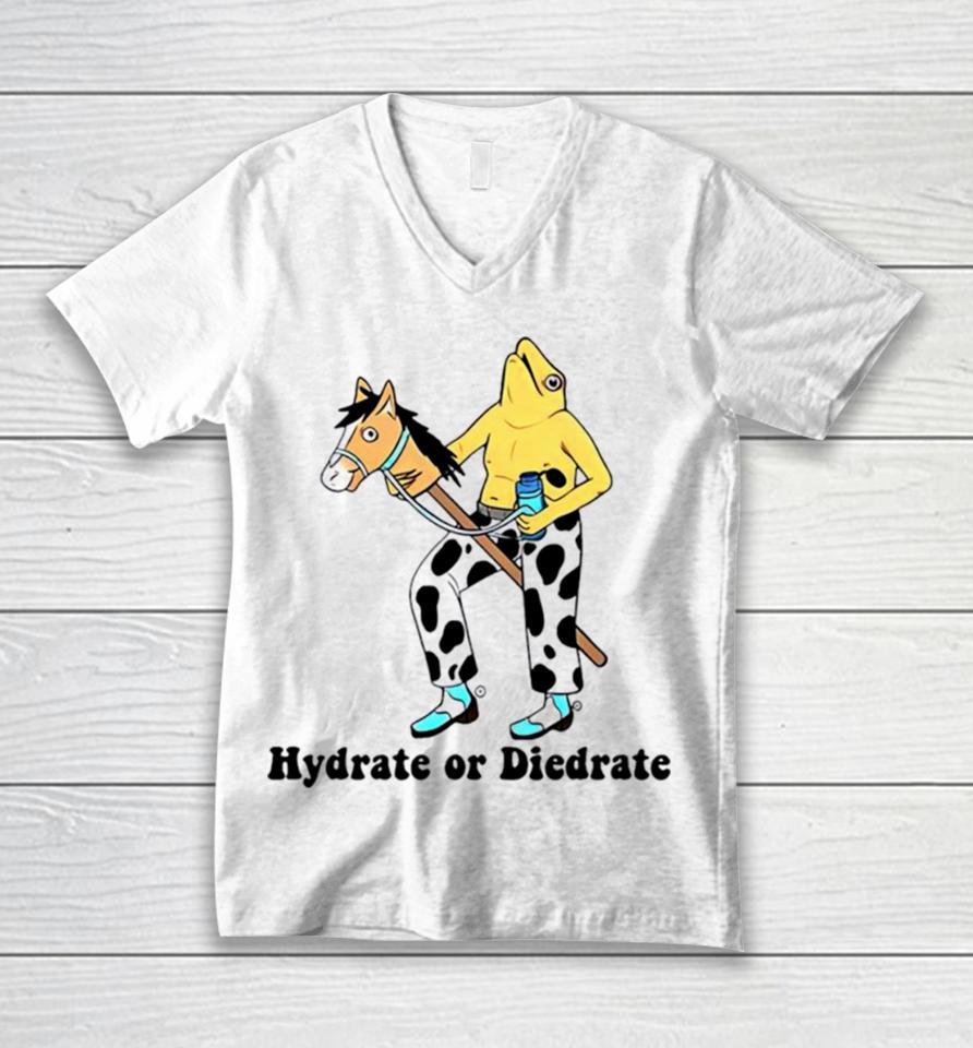 Hydrate Or Diedrate Frog And Horse Unisex V-Neck T-Shirt