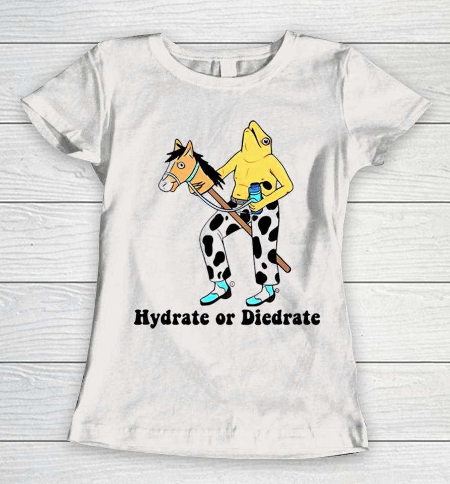 Hydrate Or Diedrate Frog And Horse Women T-Shirt