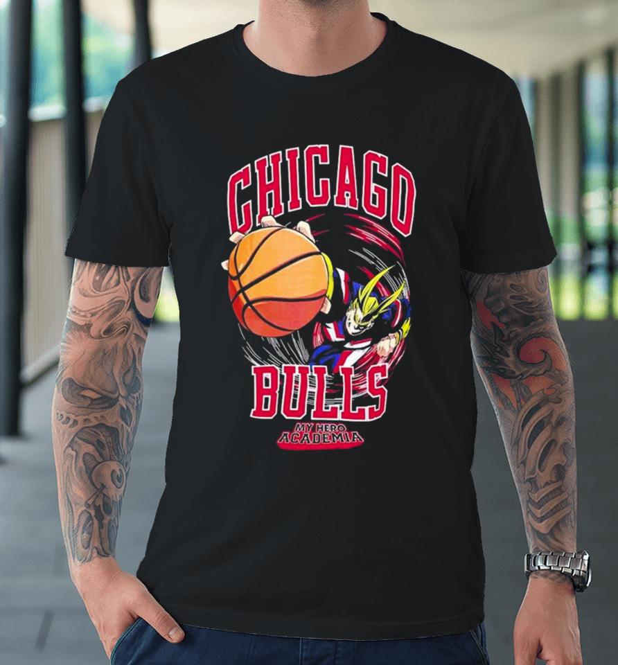 Hyperfly Chicago Bulls Nba X My Hero Academia All Might Smash Premium T-Shirt