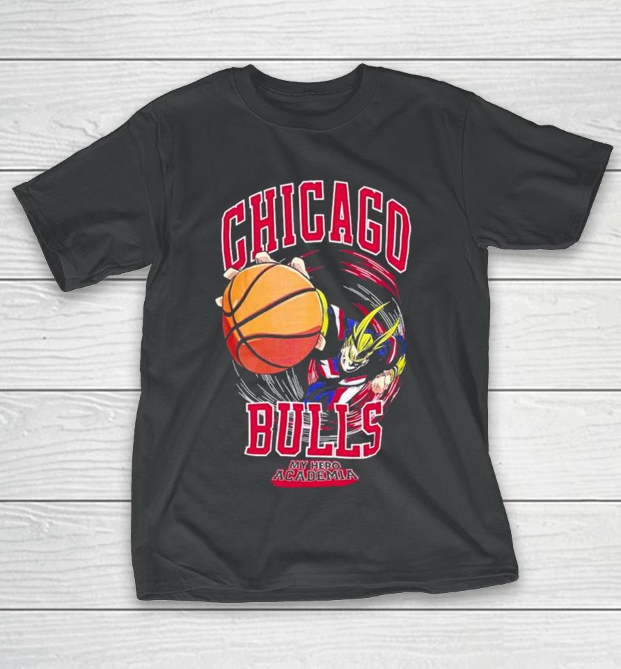 Hyperfly Chicago Bulls Nba X My Hero Academia All Might Smash T-Shirt