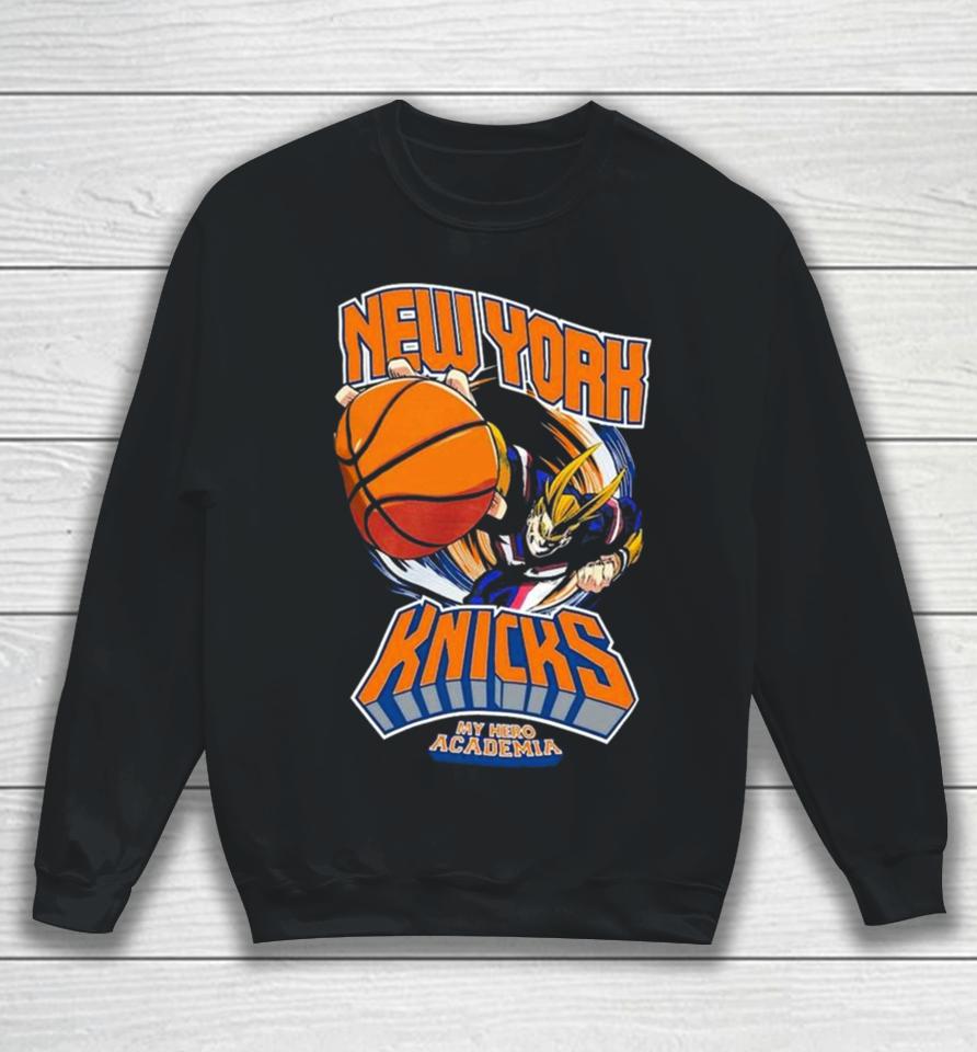 Hyperfly New York Knicks Nba X My Hero Academia All Might Smash Sweatshirt