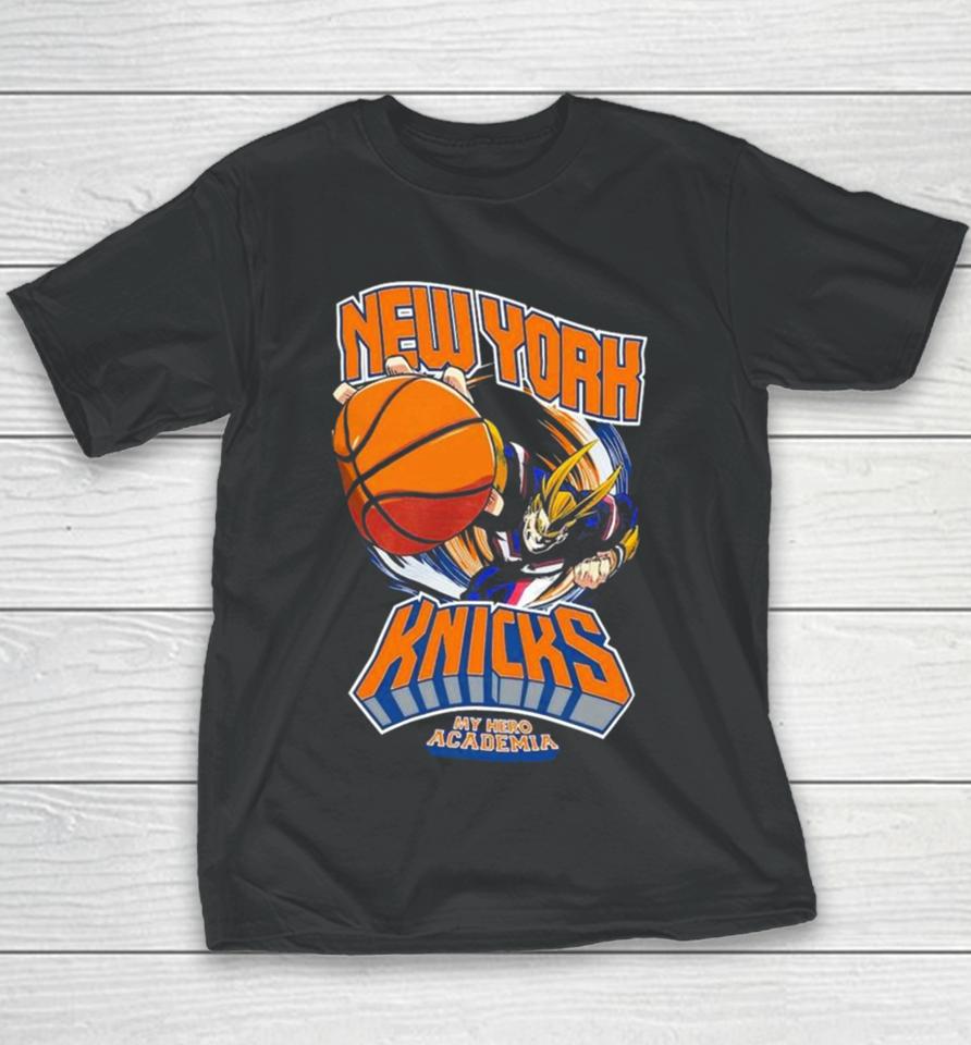 Hyperfly New York Knicks Nba X My Hero Academia All Might Smash Youth T-Shirt