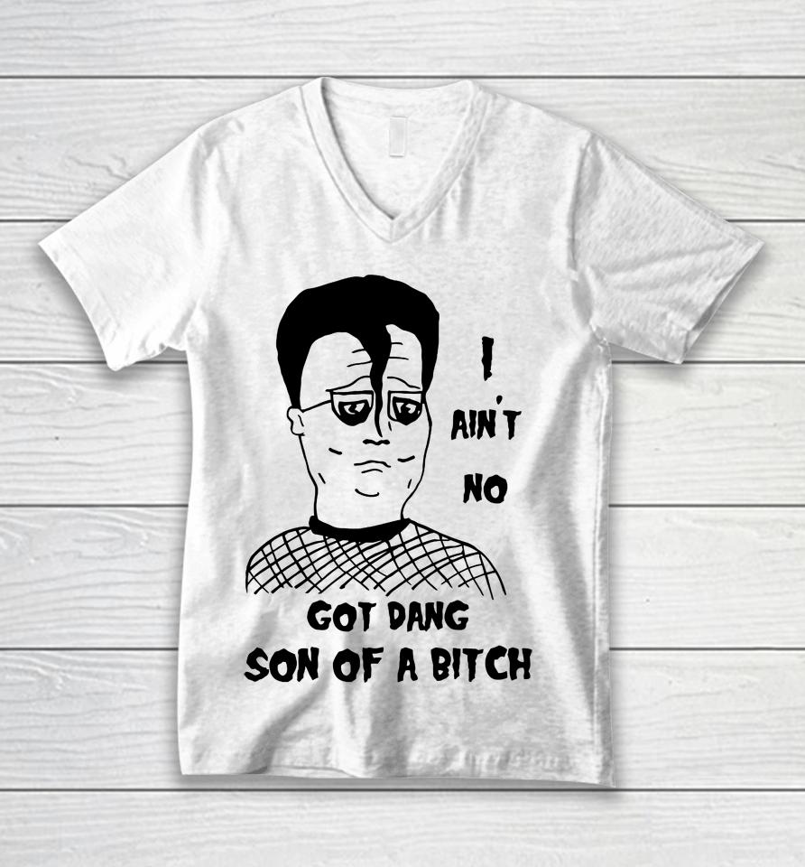 I Ain't No Got Dang Son Of A Bitch Misfits X Koth Fan Art Dtg Unisex V-Neck T-Shirt