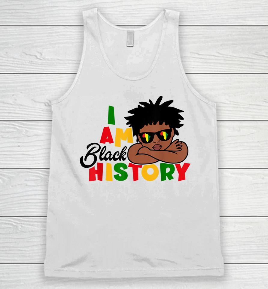 I Am Black History Kids Boys Black History Month Unisex Tank Top