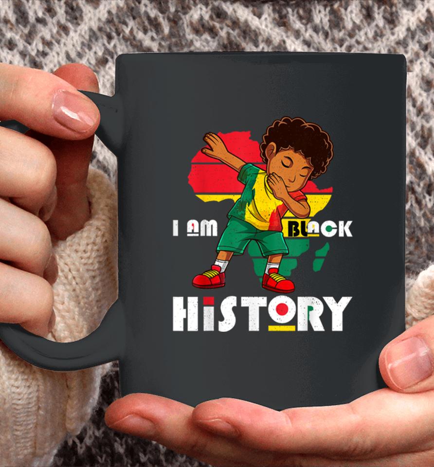 I Am Black History Month Kids Boys Afro African American Coffee Mug