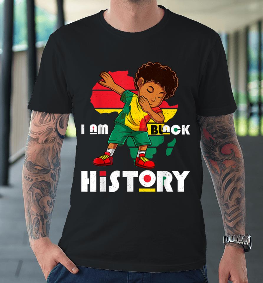 I Am Black History Month Kids Boys Afro African American Premium T-Shirt