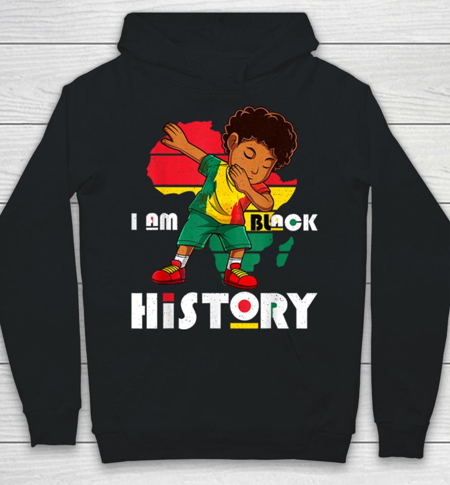 I Am Black History Month Kids Boys Afro African American Hoodie