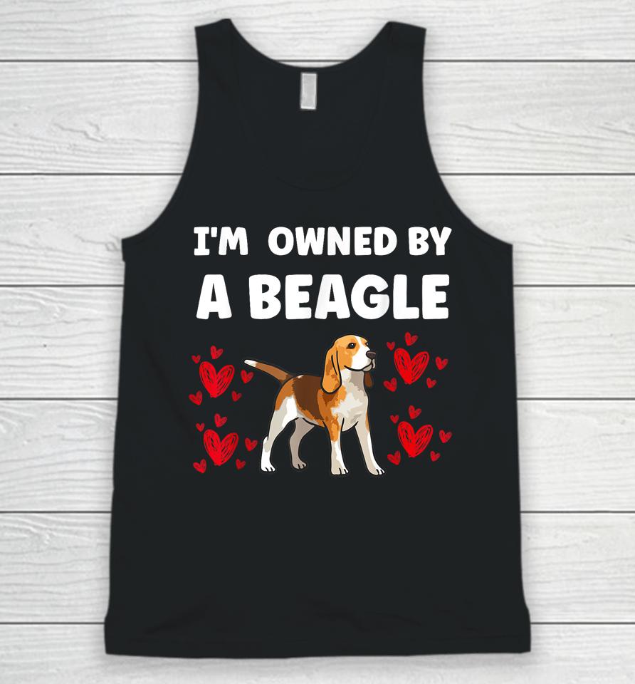 I Am Owned By A Beagle Unisex Tank Top