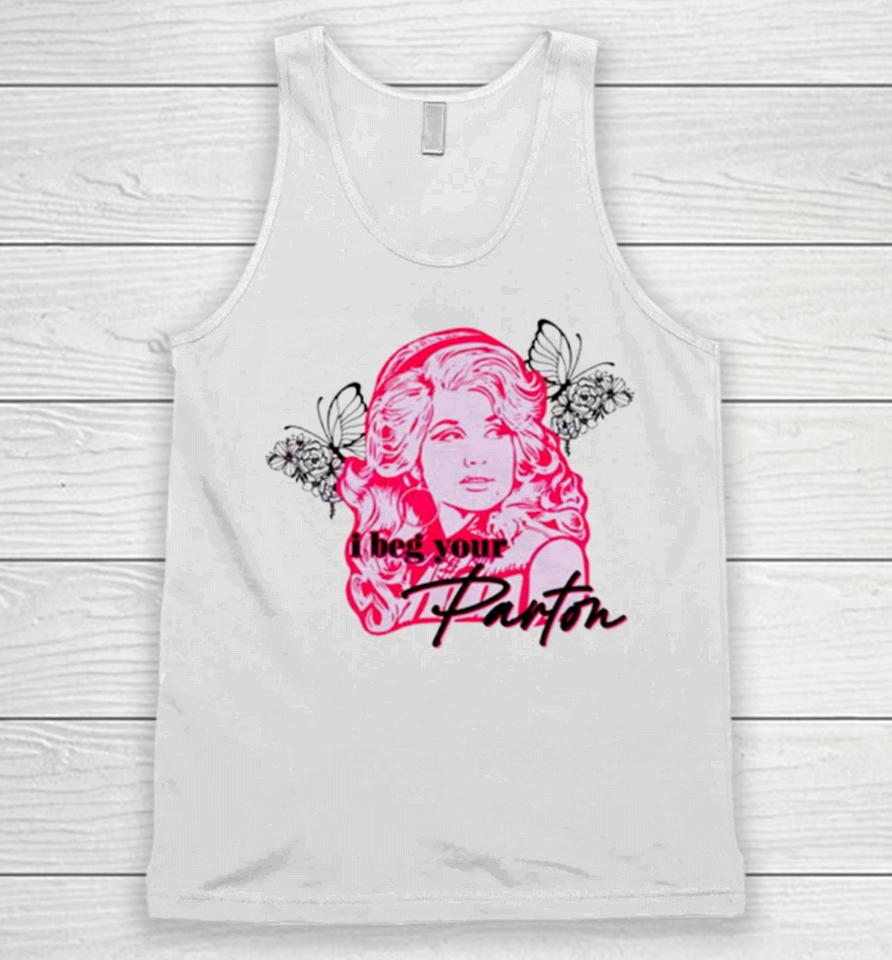 I Beg Your Parton Queen Of Hearts Unisex Tank Top