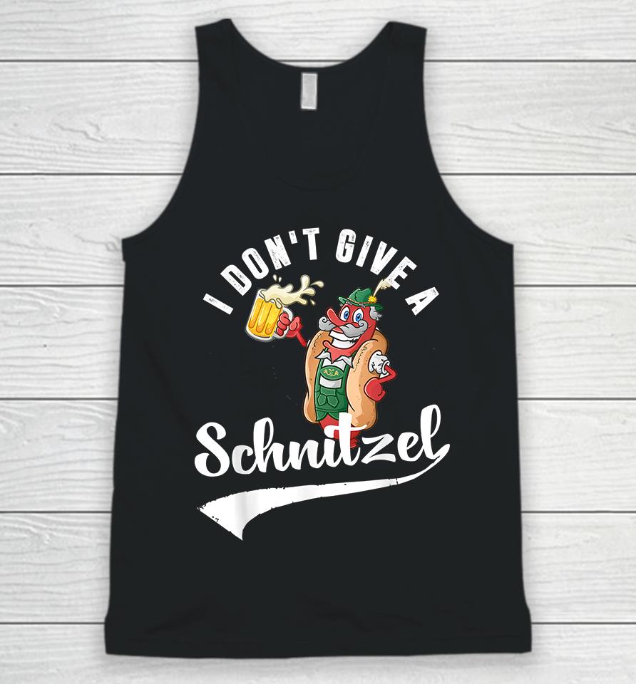 I Don't Give A Schinilzel Oktoberfest Unisex Tank Top