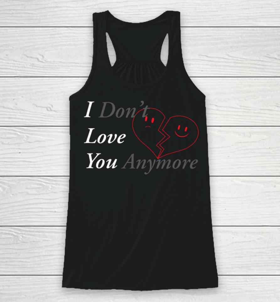 I Don't Love You Anymore Heart Racerback Tank