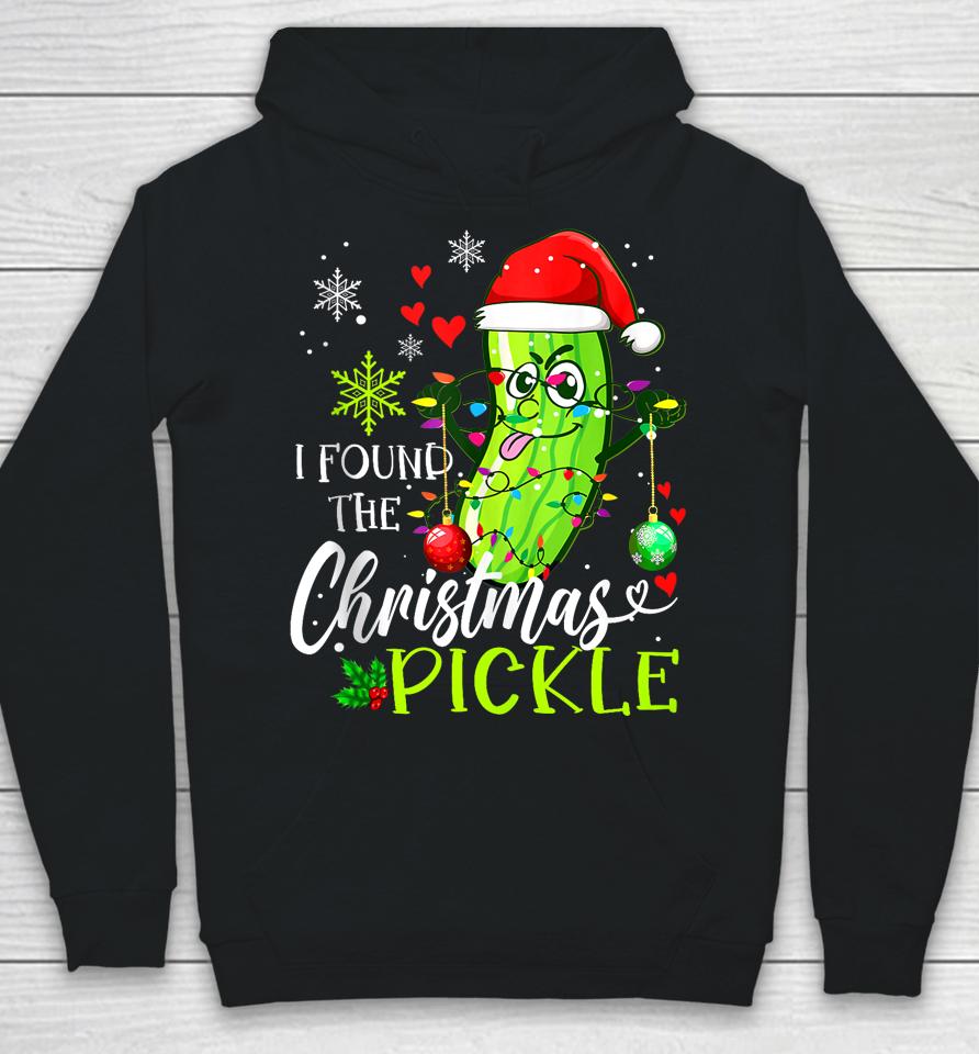 I Found The Pickle Christmas Funny Pickles Xmas Love Couples Hoodie