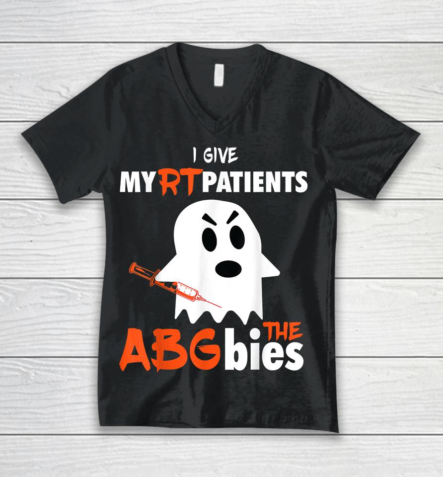 I Give My Patients Abgbies Halloween Unisex V-Neck T-Shirt