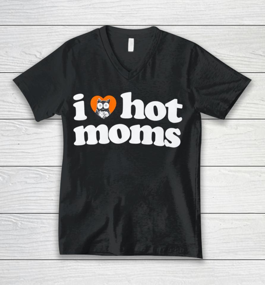 I Heart Hot Moms X Hooters Unisex V-Neck T-Shirt