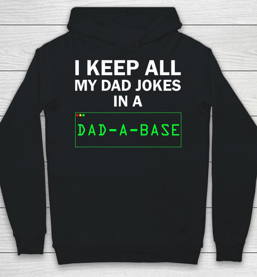 I Keep All My Dad Jokes In A Dad A Base Gag Dad Joke Hoodie