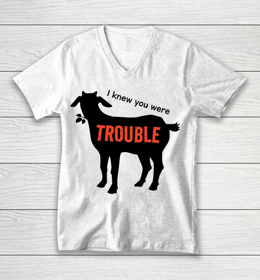 I Knew You Were Trouble Unisex V-Neck T-Shirt