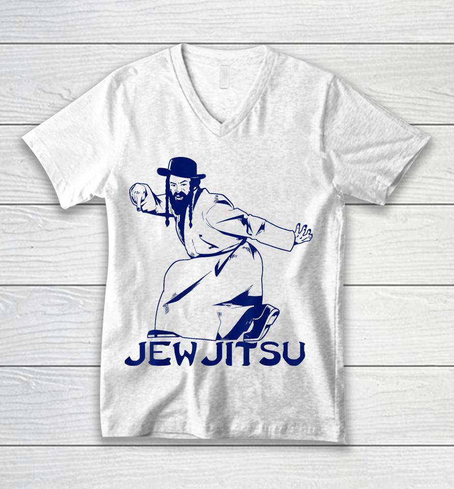 I Know Jew Jitsu For Jewish Jiu Jitsu Unisex V-Neck T-Shirt
