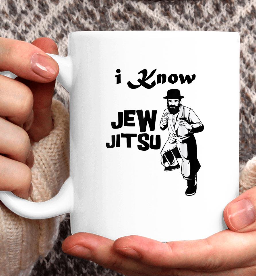 I Know Jew Jitsu Rabbi Horah Dance Jiu Jitsu Jewish Man Coffee Mug