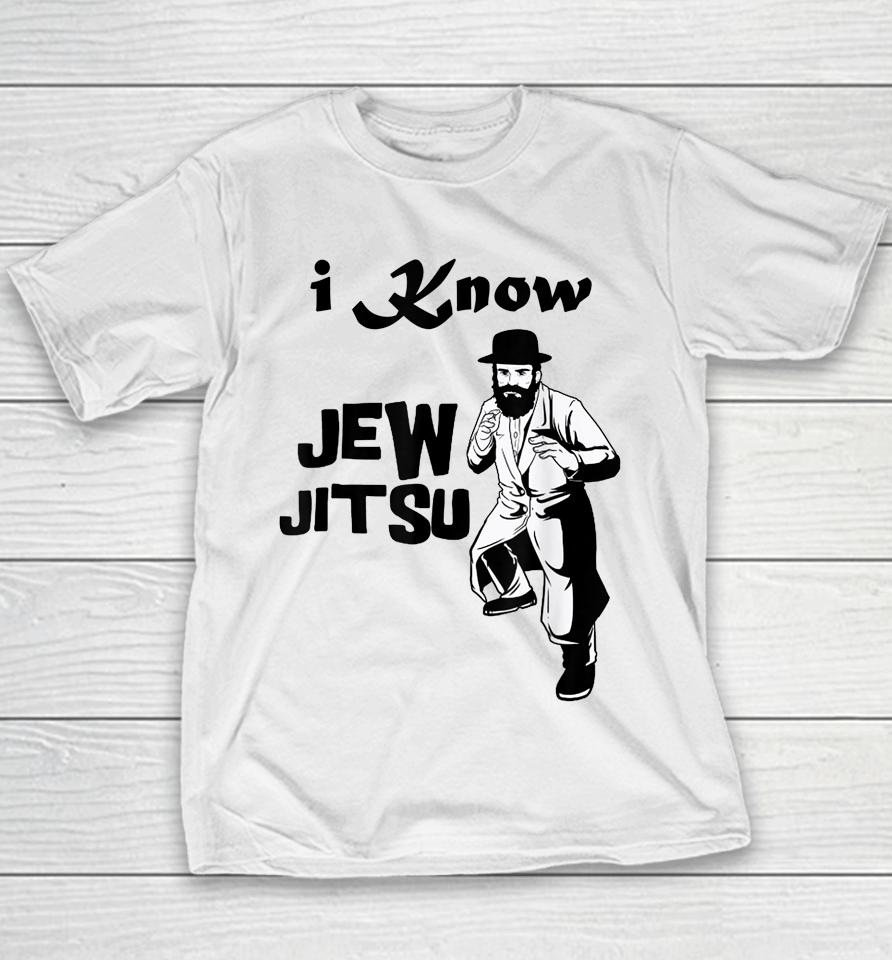 I Know Jew Jitsu Rabbi Horah Dance Jiu Jitsu Jewish Man Youth T-Shirt