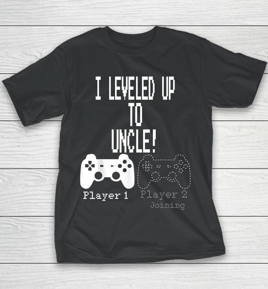 I Leveled Up To Uncle Gaming Youth T-Shirt