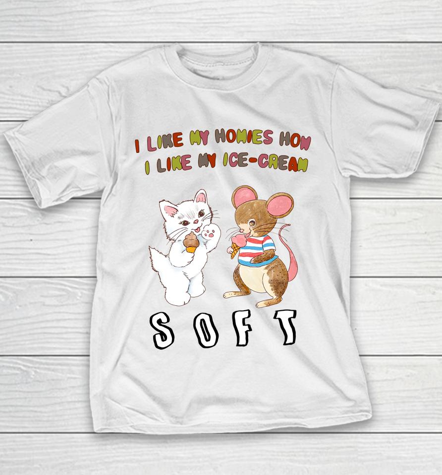 I Like My Homies How I Like My Ice-Cream Soft Youth T-Shirt