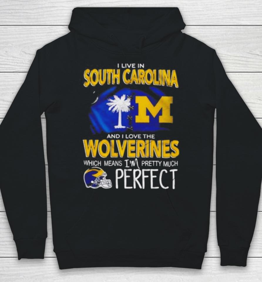 I Live In South Carolina And I Love The Wolverines Which Means I’m Pretty Much Perfect Hoodie