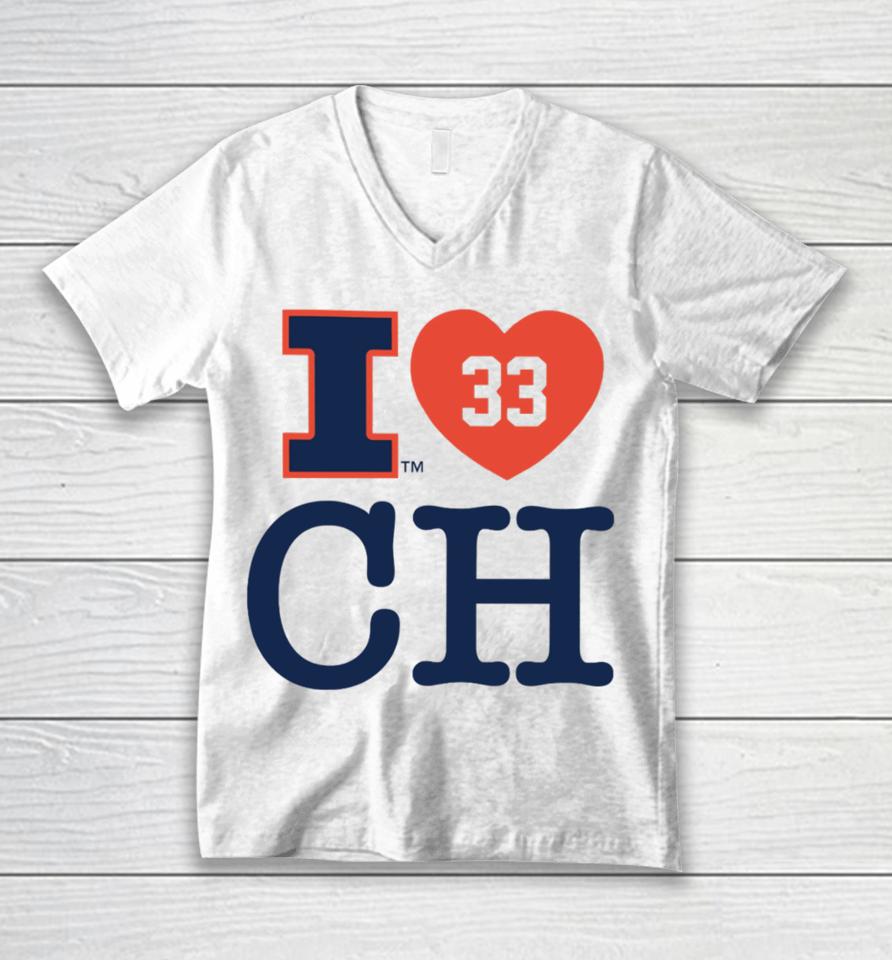 I Love 33 Ch Coleman Hawkins Unisex V-Neck T-Shirt