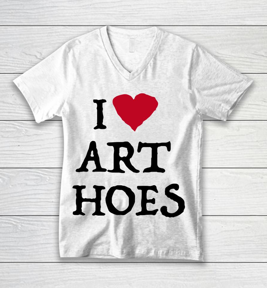 I Love Art Hoes Unisex V-Neck T-Shirt