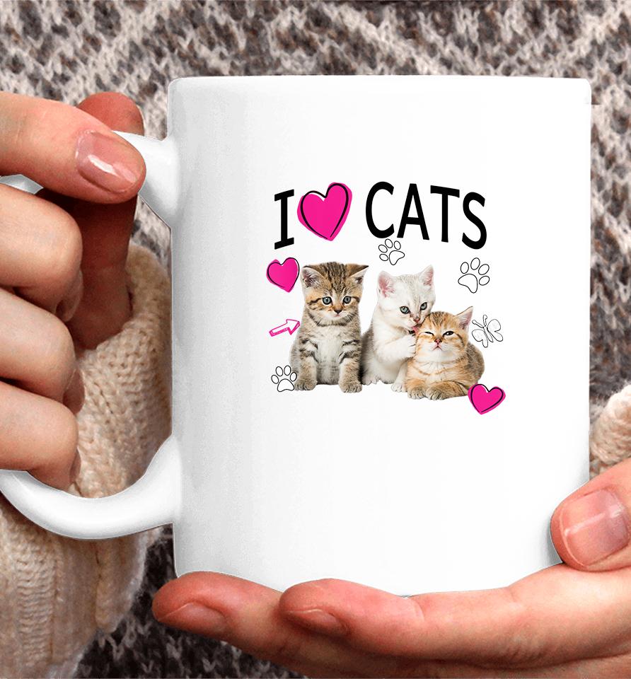 I Love Cats Coffee Mug