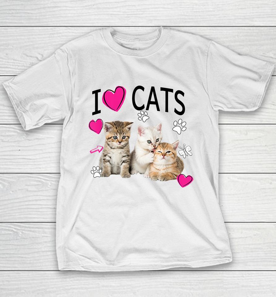 I Love Cats Youth T-Shirt