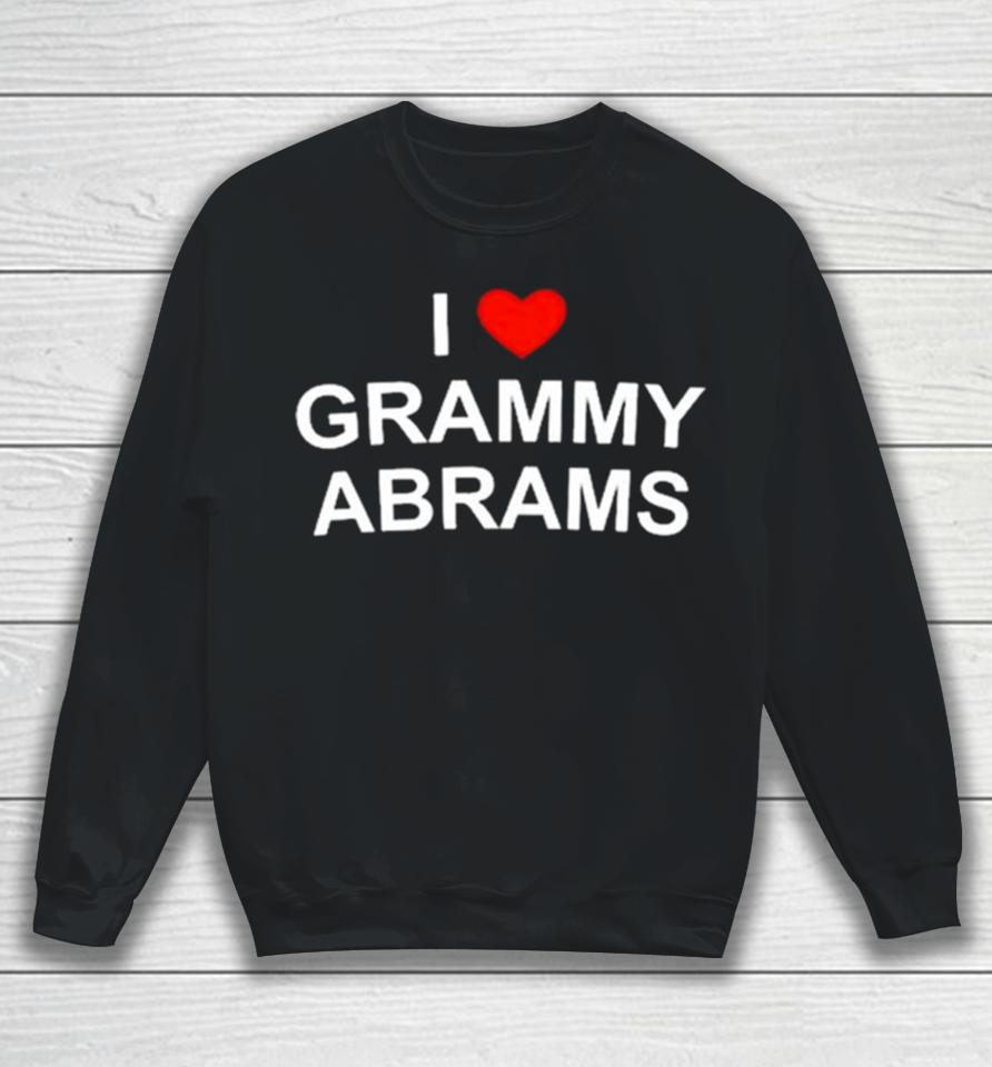 I Love Grammy Abrams Black Sweatshirts Sweatshirt