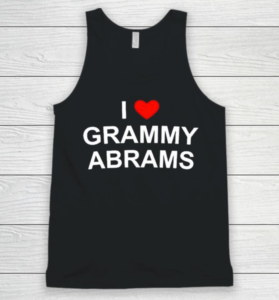 I Love Grammy Abrams Black Sweatshirts Unisex Tank Top