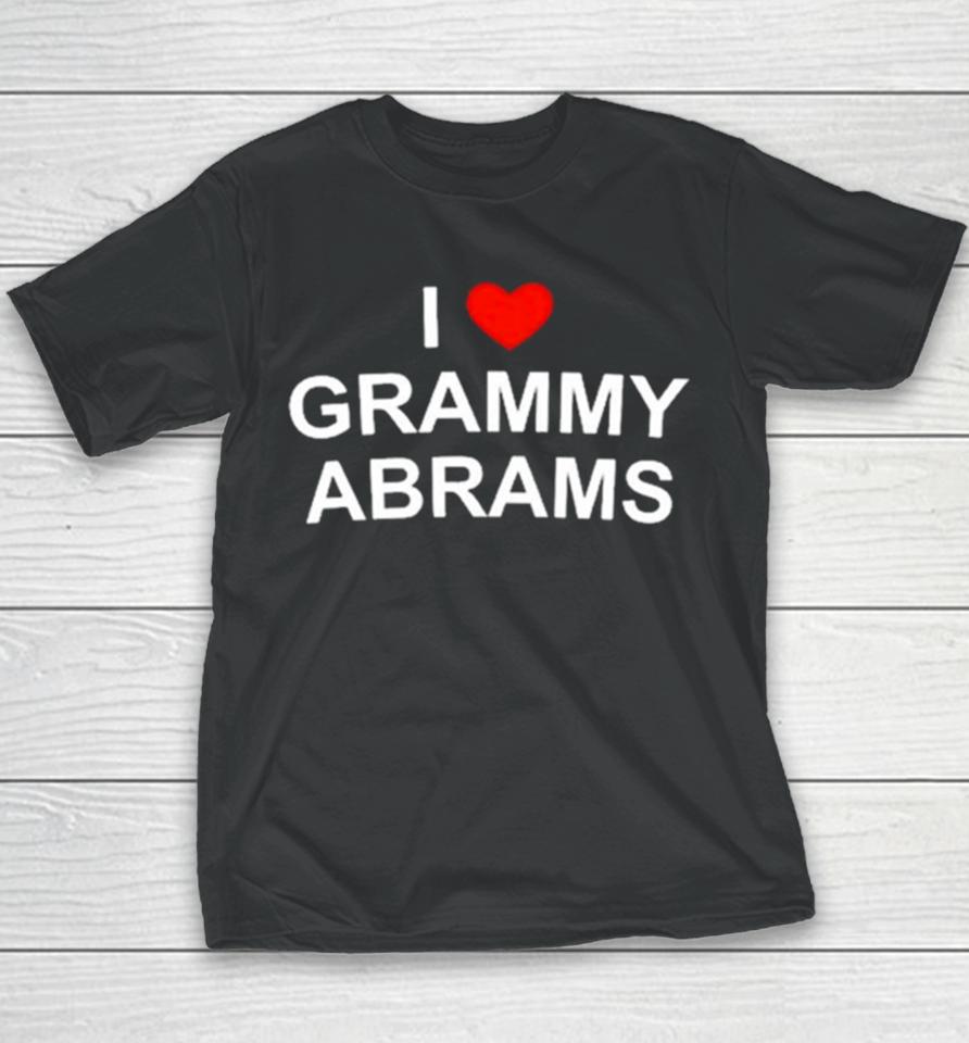 I Love Grammy Abrams Black Sweatshirts Youth T-Shirt