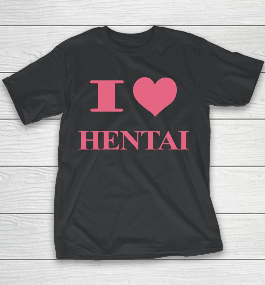 I Love Hentai Harddrivemag Youth T-Shirt