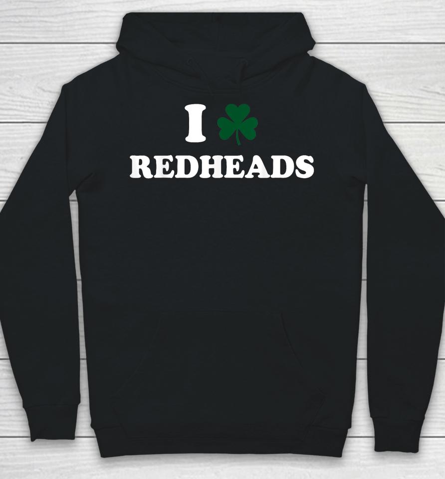 I Love Irish Redheads Boys Baby St Patrick's Day Shamrock Hoodie
