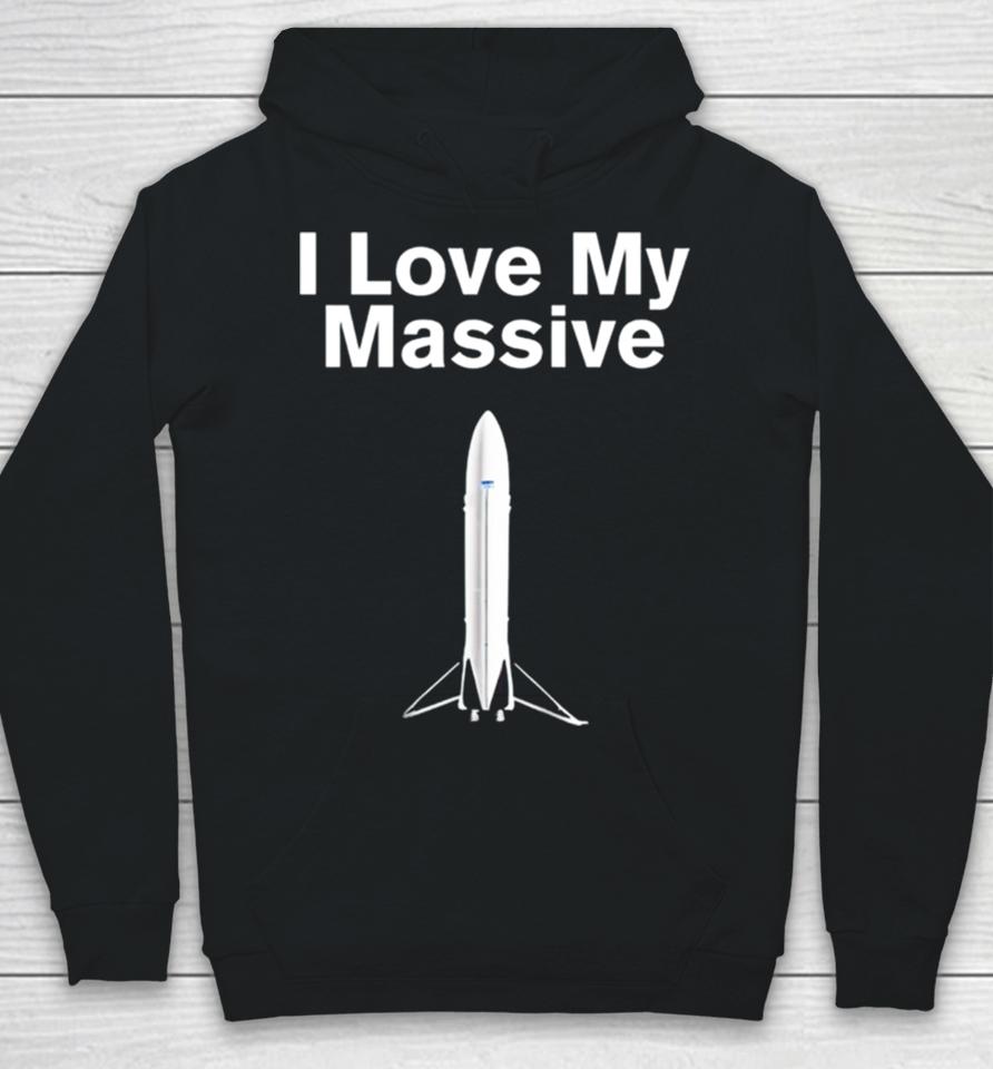 I Love Massive Rocket Starship Hoodie